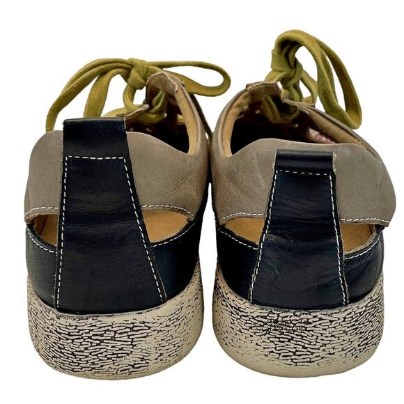 L'Artiste Spring Step Leather Lace-Up Comfort Sneaker Porscha BM 37 6.5-7 - Picture 4 of 8
